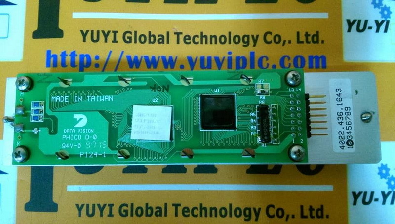 DATA VISION PHICO D-0 94V-0 P124-1 LCD MODULE - PLC DCS SERVO Control ...